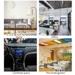 9-in-1-Luftqualitätsdetektor, tragbarer, hochpräziser Formaldehyddetektor, White, Black – Bild 8