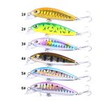 HENGJIA 5,5 cm 6,6 g Mino Luya Fake Bait Long Casting Sinking Bionic Lure, MI503 (1), MI503 (2), MI503 (3), MI503 (4), MI503 (5) – Bild 2