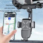 Auto-Rückspiegel-Navigation, einziehbarer multifunktionaler Handyhalter – Bild 5