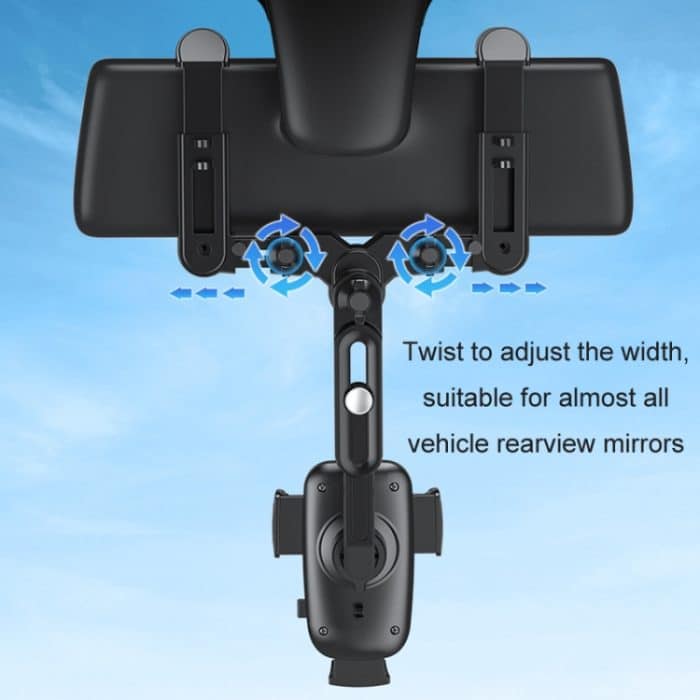 Auto-Rückspiegel-Navigation, einziehbarer multifunktionaler Handyhalter – Bild 7