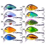 HENGJIA 2 Stück 2,5 cm 1,5 g schwimmendes Wasser, wenig Fett, Mikroobjekt, Mini-3D-Druck, Luya-Köder – Bild 2