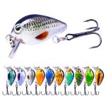 HENGJIA 2 Stück 2,5 cm 1,5 g schwimmendes Wasser, wenig Fett, Mikroobjekt, Mini-3D-Druck, Luya-Köder – Bild 3