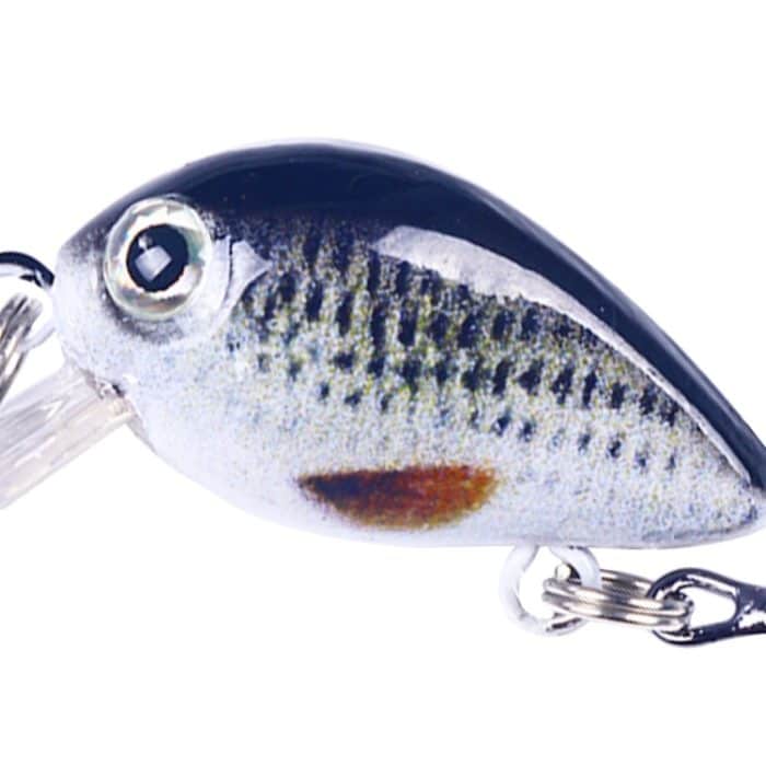 HENGJIA 2 Stück 2,5 cm 1,5 g schwimmendes Wasser, wenig Fett, Mikroobjekt, Mini-3D-Druck, Luya-Köder – Bild 5