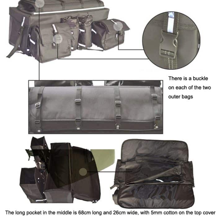 ATV-Tasche, Quad-Bike, Go-Kart-Tasche, Schneemobil-Mountainbike-Tasche, Black, Army Green, Reed Camouflage – Bild 4