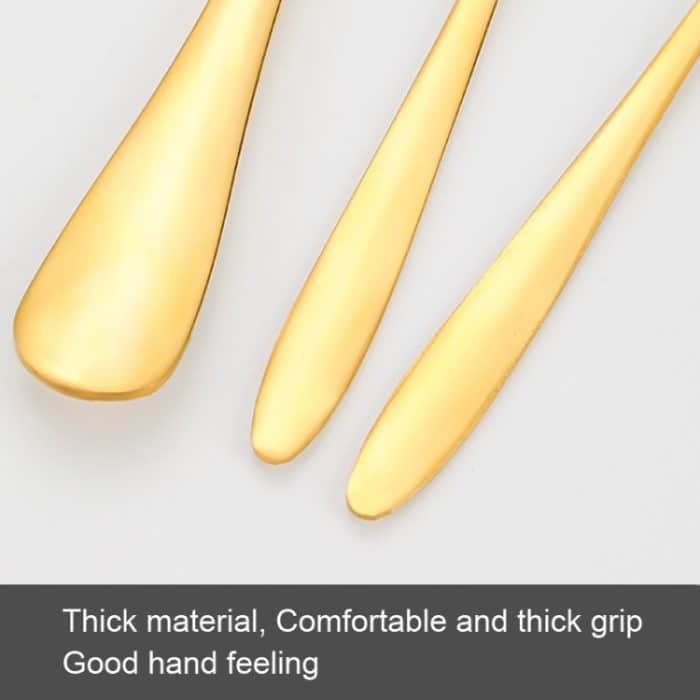 6-teiliges Kuchenmesser- und Gabel-Set aus Edelstahl, Silver With 2-tine Forks, Silver With 3-tine Forks, Gold With 2-tine Forks, Gold With 3-tine Forks – Bild 4