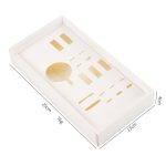 6-teiliges Kuchenmesser- und Gabel-Set aus Edelstahl, Silver With 2-tine Forks, Silver With 3-tine Forks, Gold With 2-tine Forks, Gold With 3-tine Forks – Bild 7