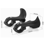 WEST BIKING Fahrrad-Kuhhörner, fluoreszierender stellvertretender Griff, Reitausrüstung – Bild 3