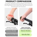 WEST BIKING Fahrrad-Kuhhörner, fluoreszierender stellvertretender Griff, Reitausrüstung – Bild 6