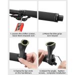 WEST BIKING Fahrrad-Kuhhörner, fluoreszierender stellvertretender Griff, Reitausrüstung – Bild 7