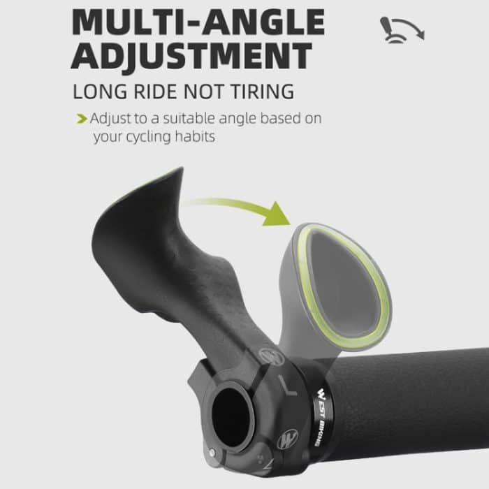 WEST BIKING Fahrrad-Kuhhörner, fluoreszierender stellvertretender Griff, Reitausrüstung – Bild 8