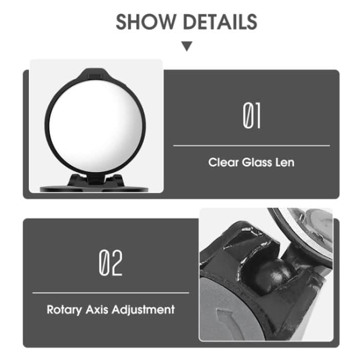 WEST BIKING Konvexer Rückspiegel für Fahrradlenker – Bild 4