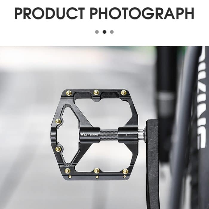 WEST BIKING Mountainbike-Pedal mit 3 Lagern, ultraleichter Carbonfaser-Buchse – Bild 11