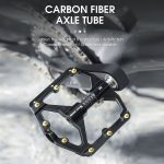 WEST BIKING Mountainbike-Pedal mit 3 Lagern, ultraleichter Carbonfaser-Buchse – Bild 10