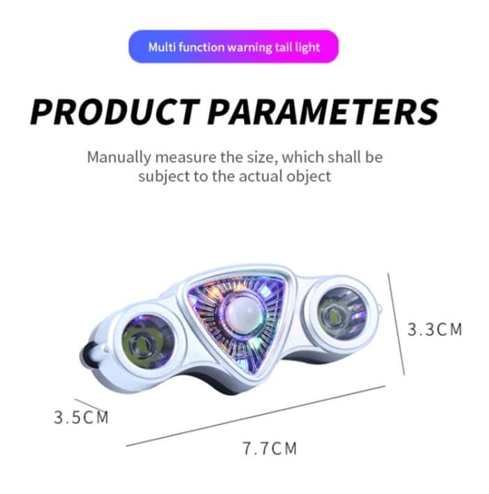9 + 2 LED Fahrrad Rücklicht Wiederaufladbare MTB Rennrad Scheinwerfer Warnlicht – Bild 3
