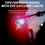 9 + 2 LED Fahrrad Rücklicht Wiederaufladbare MTB Rennrad Scheinwerfer Warnlicht – Bild 7