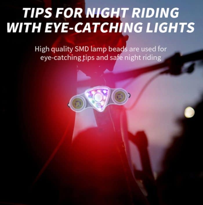 9 + 2 LED Fahrrad Rücklicht Wiederaufladbare MTB Rennrad Scheinwerfer Warnlicht – Bild 7