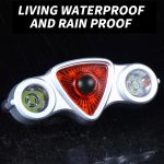 9 + 2 LED Fahrrad Rücklicht Wiederaufladbare MTB Rennrad Scheinwerfer Warnlicht – Bild 8