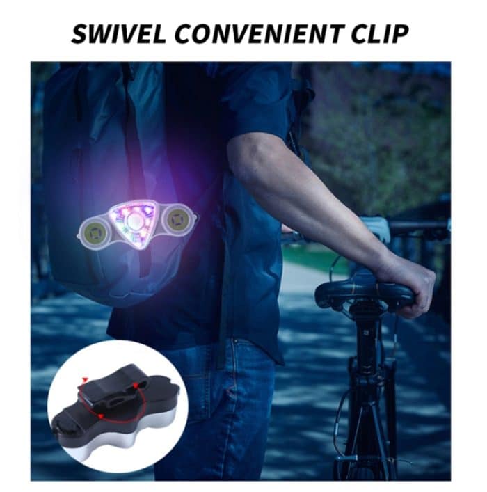 9 + 2 LED Fahrrad Rücklicht Wiederaufladbare MTB Rennrad Scheinwerfer Warnlicht – Bild 9