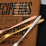 10 Stück 304 Edelstahl Obst Kuchen Gabel Beschichtung Titan Geschirr, Stainless Steel Color, Titanium Gold, Rose Gold, Titanium Black, Blue – Bild 5