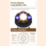 WEST BIKING Outdoor Leuchtturm Camping Licht LED Tragbare magnetische Notfall-Taschenlampe – Bild 4