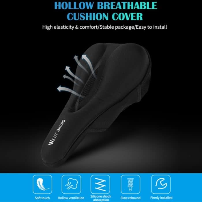WEST BIKING Fahrrad-Kissenbezug, dickes Silikon-Schnellverschluss-Sitzkissen – Bild 8