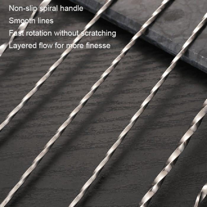 5 Stück kleine 410 Edelstahl Doppelkopf-Löffel mit Gewinde, Cocktail-Rührlöffel, Stainless Steel Color, Gold, Rose Gold, Colorful, Black – Bild 5