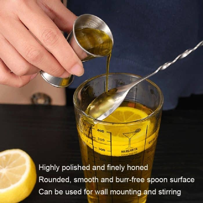 5 Stück kleine 410 Edelstahl Doppelkopf-Löffel mit Gewinde, Cocktail-Rührlöffel, Stainless Steel Color, Gold, Rose Gold, Colorful, Black – Bild 7