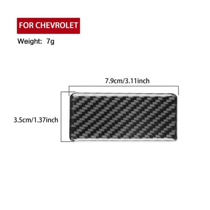 Für Chevrolet Malibu 2016-2024 Linkslenker Co-Pilot Aufbewahrungsbox Aufkleber – Bild 3