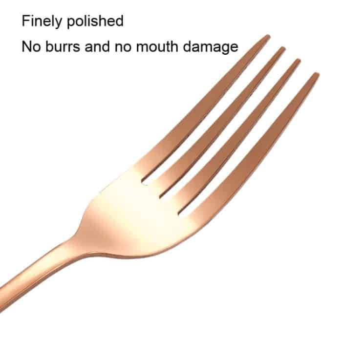 20-teiliges Westernbesteck-Set aus vergoldetem Edelstahl mit Messer und Gabel im Karton, Stainless Steel Color, Gold, Rose Gold, Colorful, Black – Bild 3