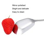 2 Stück kleine Löffel aus 304 Edelstahl, glänzend, verdickt, flacher Kopf, flacher Boden, Servierlöffel, Stainless Steel Color, Titanium Gold, Rose Gold, Colorful, Black, Blue – Bild 6