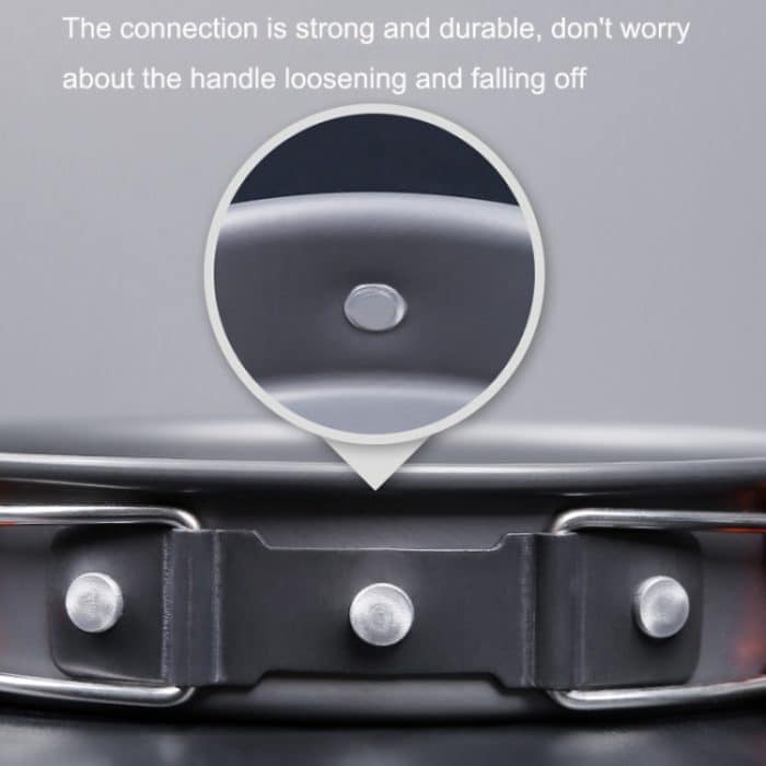 Hewolf HW-K1501 4–5 Personen Outdoor-Aluminiumkocher, tragbare Aufbewahrung, Camping-Set, HW-K1501 – Bild 6