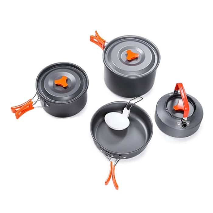 Hewolf HW-K1779 4–5 Personen Outdoor-Aluminiumkocher, tragbare Aufbewahrung, Camping-Set, HW-K1779 – Bild 2