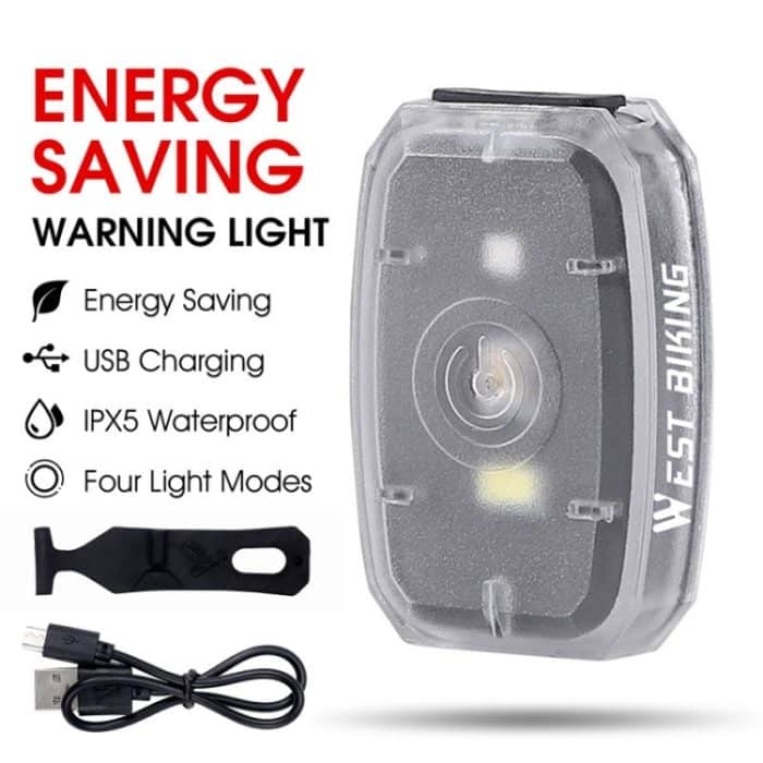 WEST BIKING Mini-Fahrrad, zweifarbiges Rücklicht, Nacht-Warnlicht – Bild 2