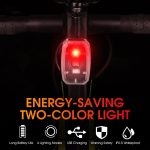WEST BIKING Mini-Fahrrad, zweifarbiges Rücklicht, Nacht-Warnlicht – Bild 3