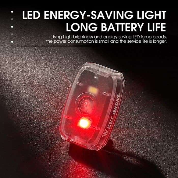 WEST BIKING Mini-Fahrrad, zweifarbiges Rücklicht, Nacht-Warnlicht – Bild 6