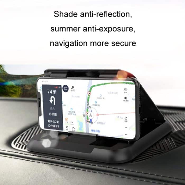 Auto-Handyhalterung, Kohlefaser-Muster, Silikon-Armaturenbrett-Halterung – Bild 4