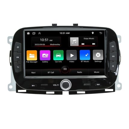 Für FIAT 500 Auto Android Navigation Bluetooth FM Radio, 1+32G, 2+32G, 2+64G