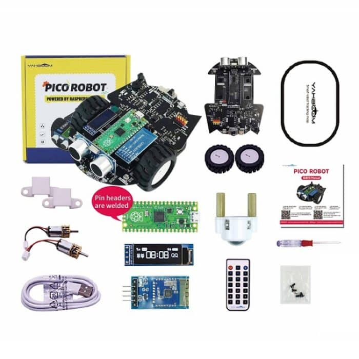 TBD0603860201A.jpg Yahboom Python-Programmierung Smart Car Development Board Kit für Raspberry Pi Pico, Pico Robot – Bild 1