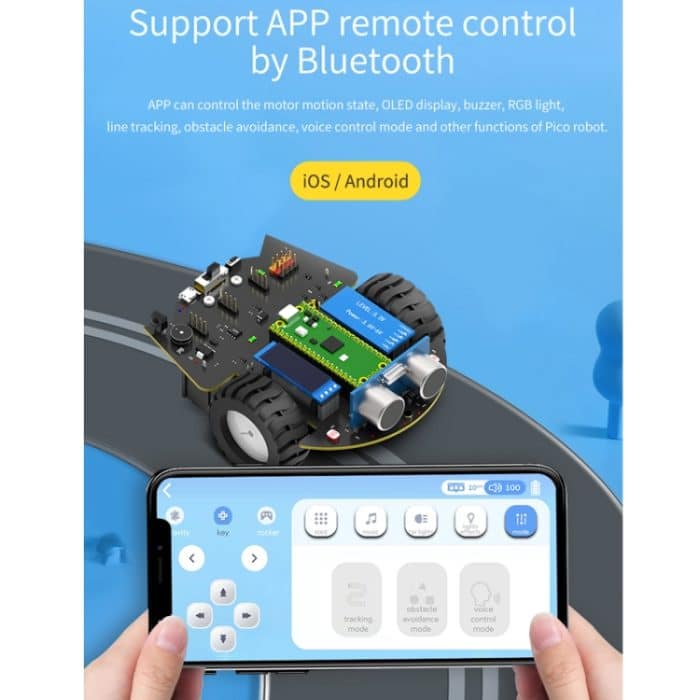 Yahboom Python-Programmierung Smart Car Development Board Kit für Raspberry Pi Pico, Pico Robot – Bild 12