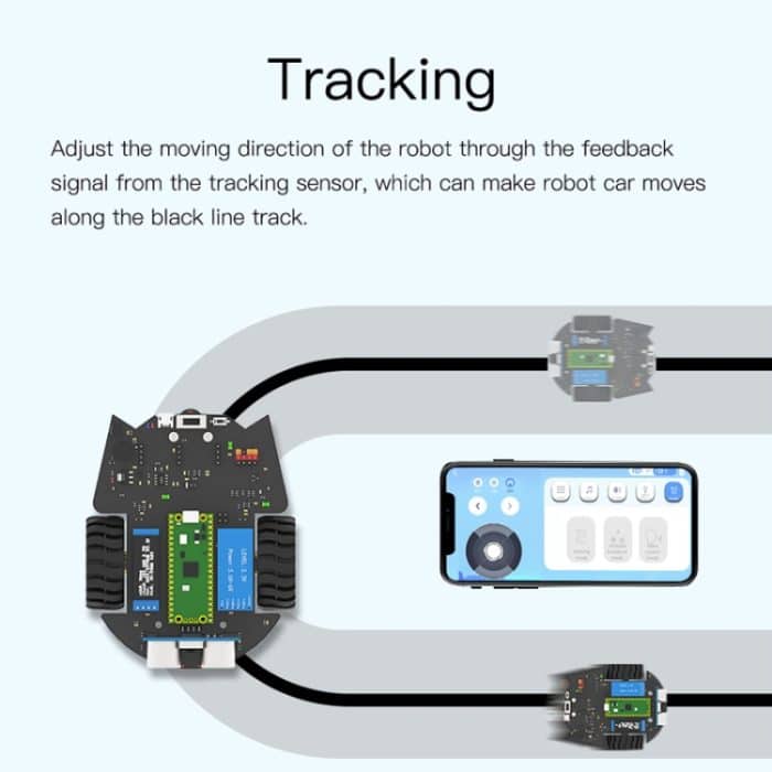 Yahboom Python-Programmierung Smart Car Development Board Kit für Raspberry Pi Pico, Pico Robot – Bild 16