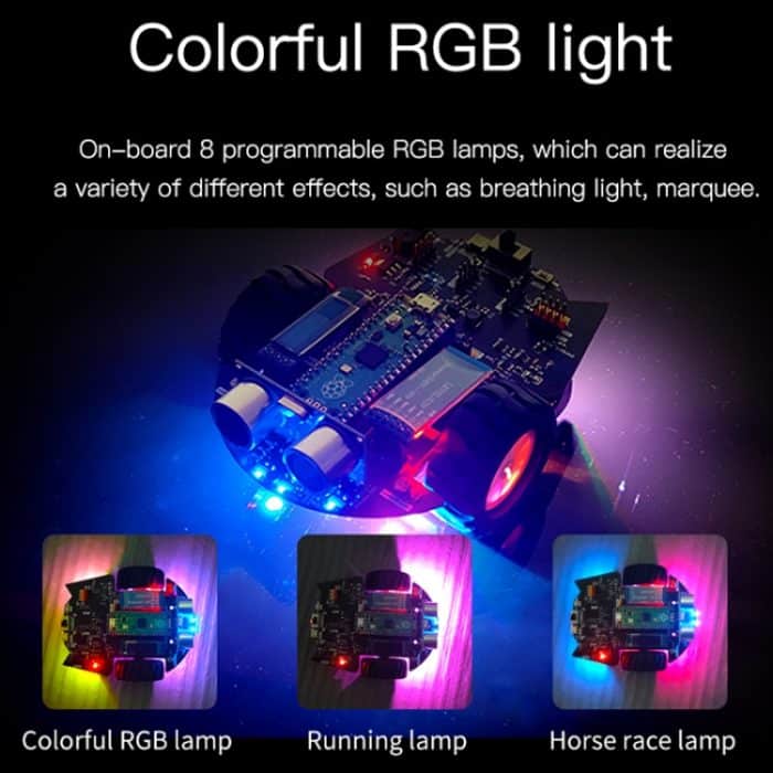 Yahboom Python-Programmierung Smart Car Development Board Kit für Raspberry Pi Pico, Pico Robot – Bild 8