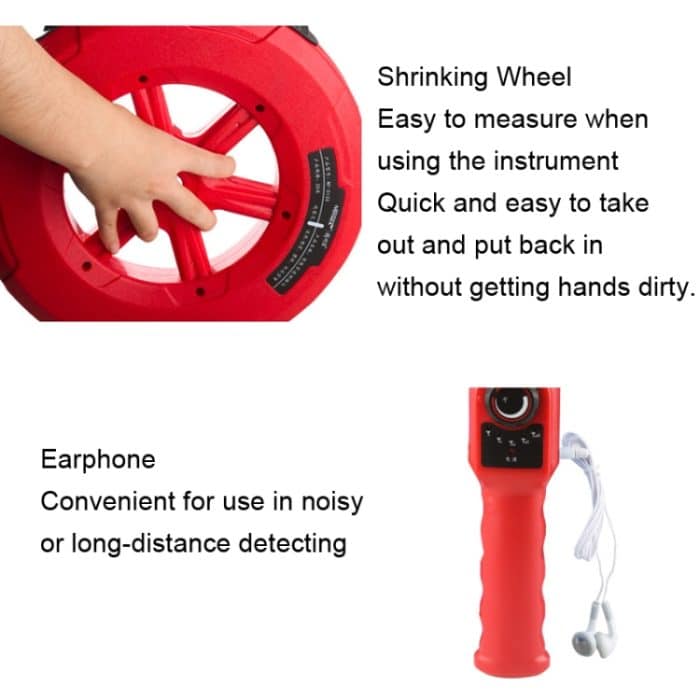 Wand-Rohrverstopfungsdetektor Rohrverstopfungsdetektor für Eisen-/PVC-/Zement-/Stahlrohre, NOYAFA NF-5120, NOYAFA NF-5130, NOYAFA NF-5140 – Bild 7