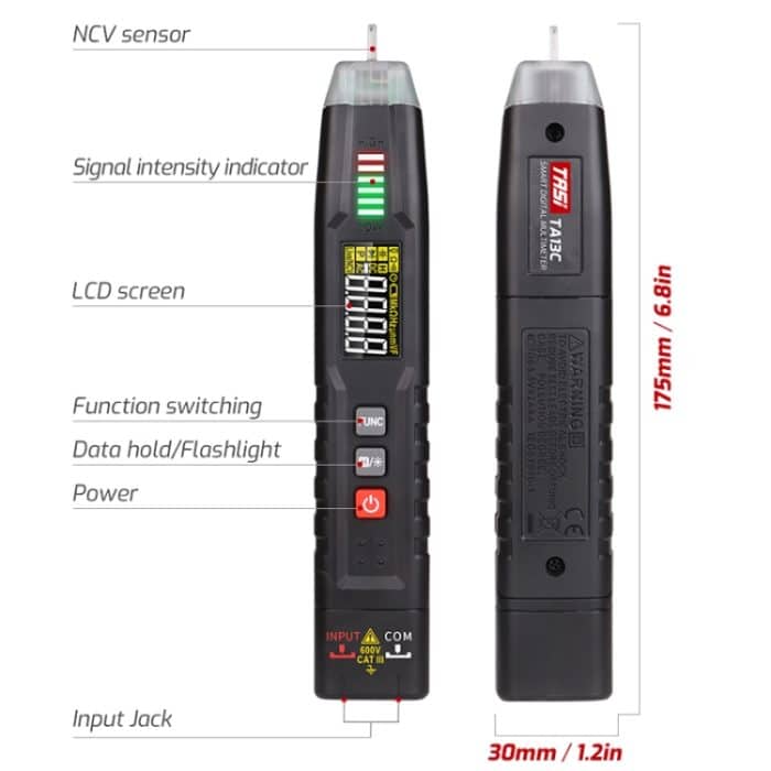 TASI TA13C Smart Pen Multimeter Digitales, hochpräzises, kompaktes, tragbares Multimeter – Bild 2
