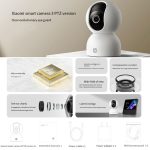 Xiaomi Mijia Smart Camera 3 PTZ-Version 3K AI-Erkennung Babyphone 5MP 360-Grad-Ansicht Webcam Tag- und Nachtarbeit Infrarot-Nachtsicht, mit US-Steckeradapter, 3 PTZ Version – Bild 5
