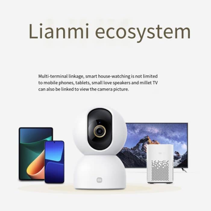 Xiaomi Mijia Smart Camera 3 PTZ-Version 3K AI-Erkennung Babyphone 5MP 360-Grad-Ansicht Webcam Tag- und Nachtarbeit Infrarot-Nachtsicht, mit US-Steckeradapter, 3 PTZ Version – Bild 9