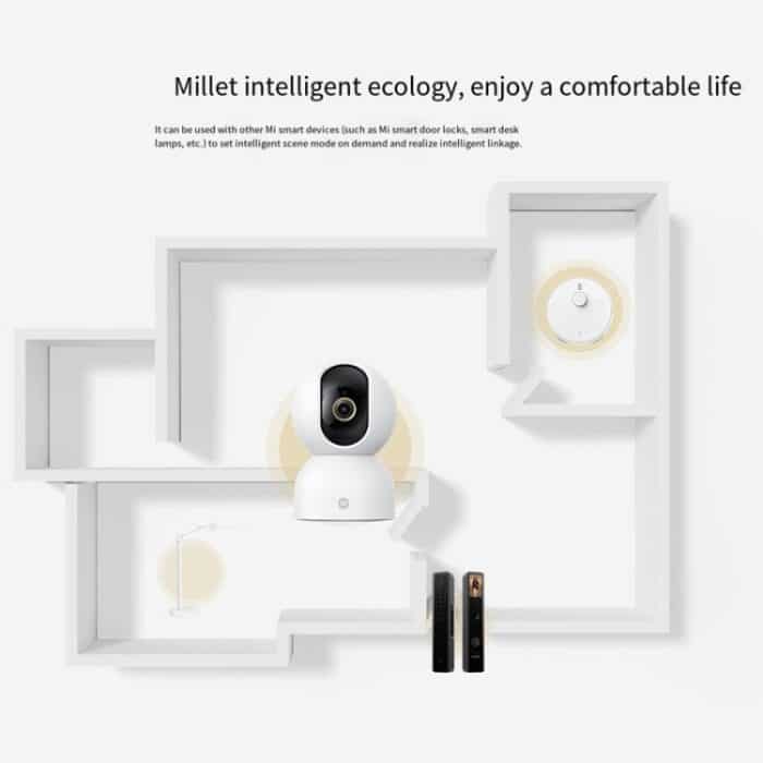 Xiaomi Mijia Smart Camera 3 PTZ-Version 3K AI-Erkennung Babyphone 5MP 360-Grad-Ansicht Webcam Tag- und Nachtarbeit Infrarot-Nachtsicht, mit US-Steckeradapter, 3 PTZ Version – Bild 10