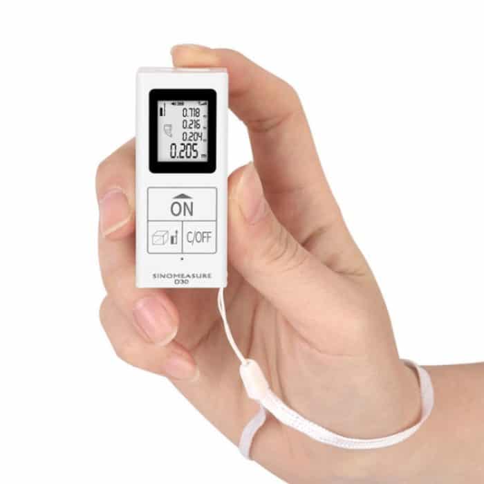 30 m tragbarer, wiederaufladbarer elektronischer Infrarot-Entfernungsmesser, White – Bild 1