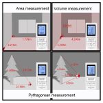 30 m tragbarer, wiederaufladbarer elektronischer Infrarot-Entfernungsmesser, White – Bild 10