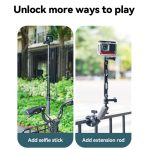 TELESIN Aluminiumlegierung Crab Claw Lenkerrohrklemme für Sportkamera-Handys – Bild 4