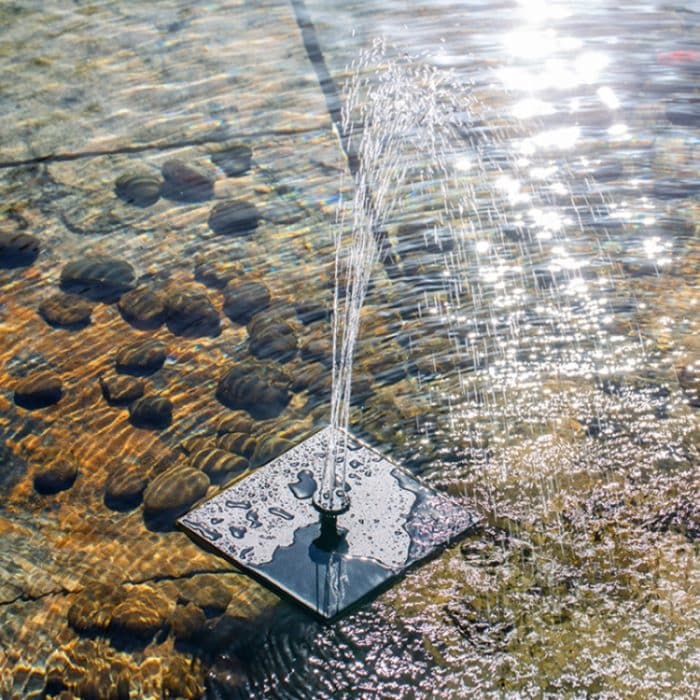 11 cm großer schwimmender Solarbrunnen für den Außenbereich – Bild 6